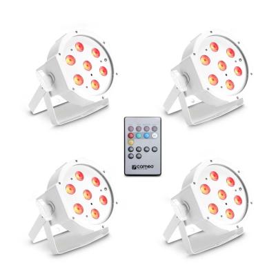 CAMEO FLAT PAR TRI 3W IR WH SET